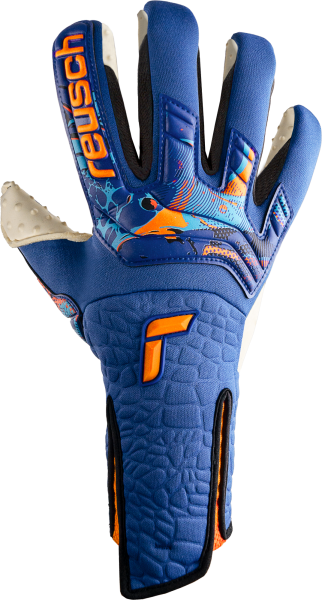 Reusch Attrakt SpeedBump Strapless AdaptiveFlex 5370079 4016 blau orange front